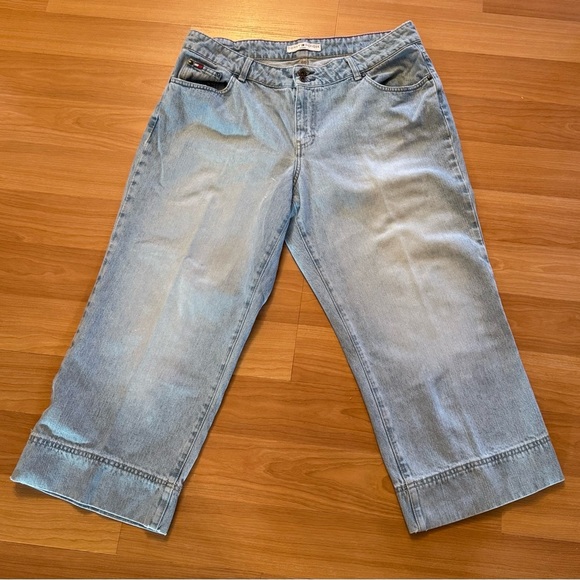 VTG Tommy Hilfiger Women’s Size 16 Stovepipe Jeans 2002 Short Inseam 24 Inches - Picture 1 of 16